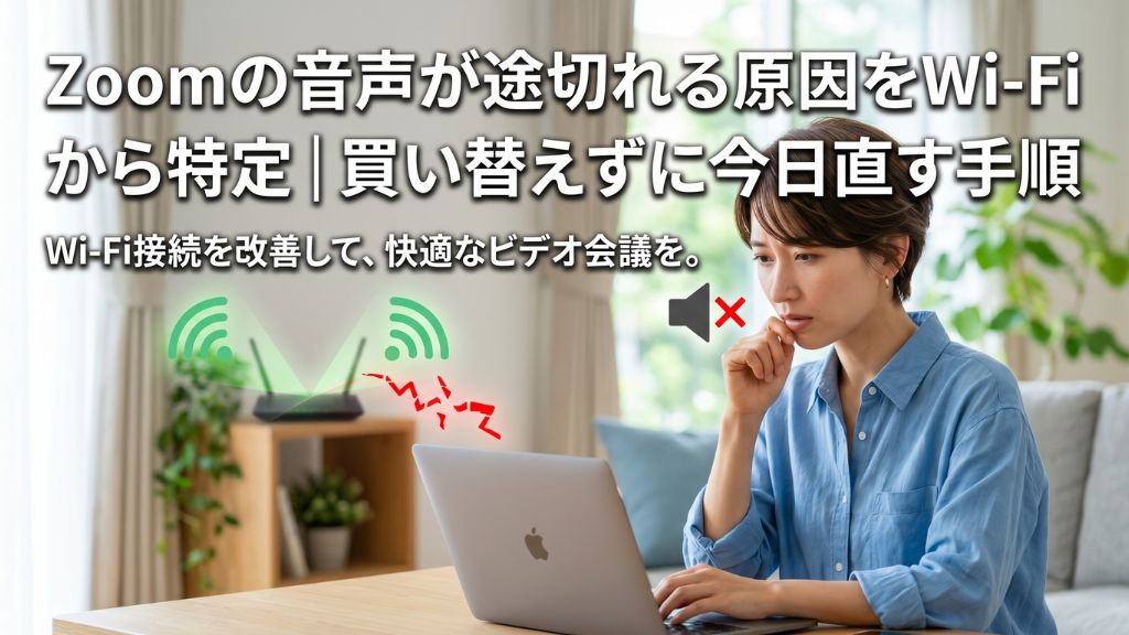 zoom 音声 途切れる wifi