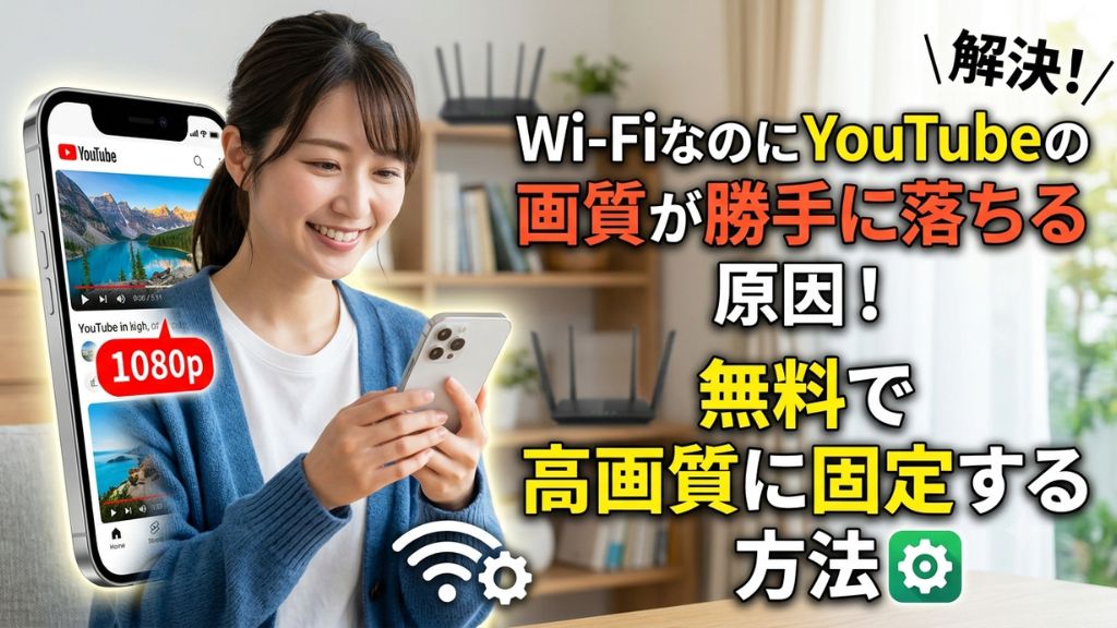 Wi-FiなのにYouTubeの画質が勝手に落ちる原因